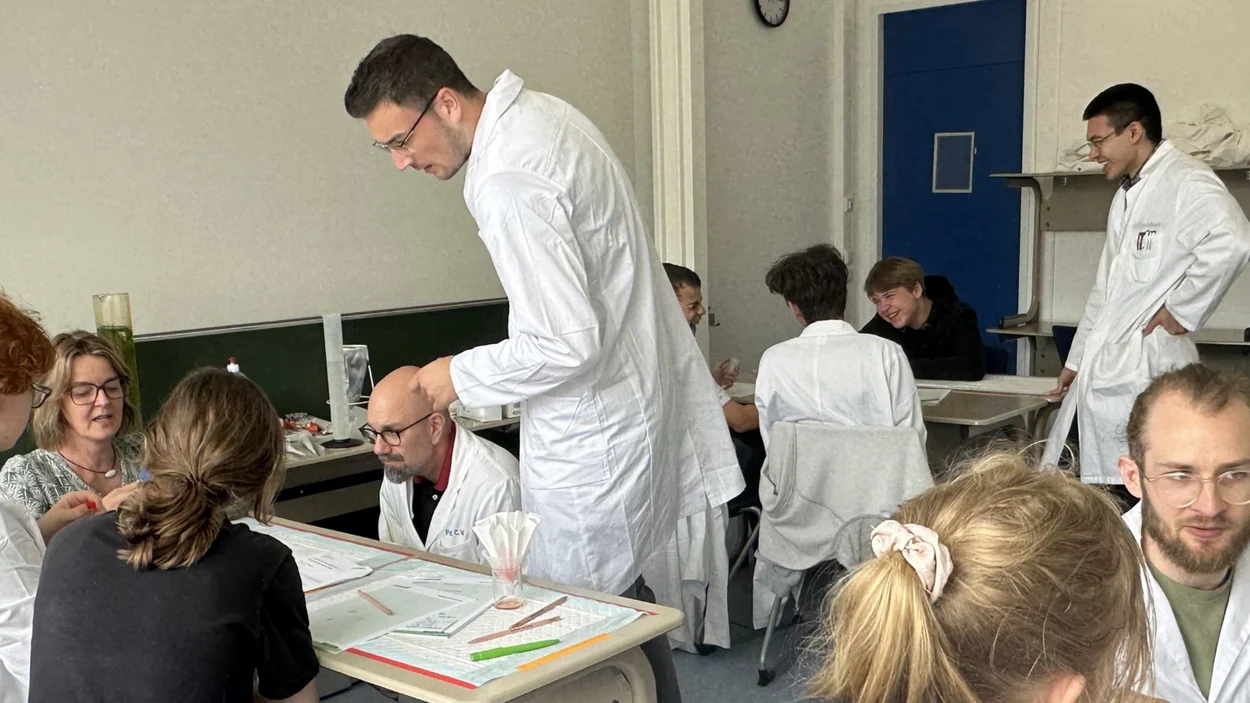 MINT-Woche LifeZoom Schüler*innen isolieren Erbmaterial